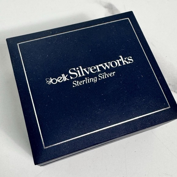BELK Silverworks Sterling Silver & Cubic‎ Zirconia Necklace New in Box - Picture 2 of 4